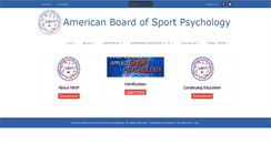 Desktop Screenshot of americanboardofsportpsychology.org